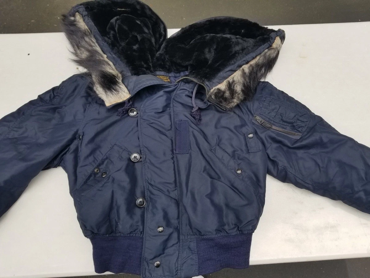 USAF 1950s N-2A Heavy Attached Hooded Flight Jacket Size M MFG
