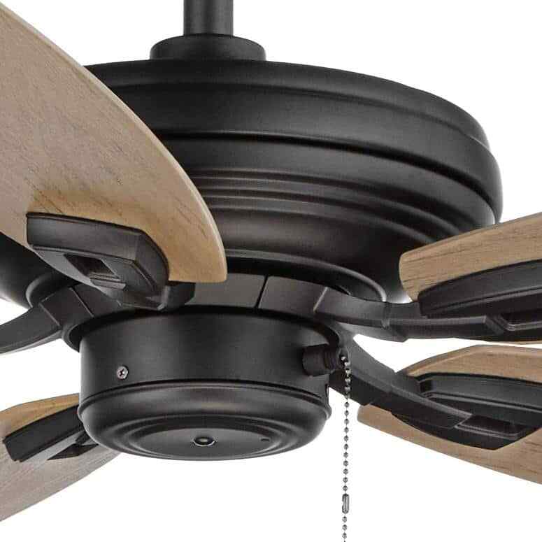 Hampton Bay North Pond 52 in. Indoor/Outdoor Matte Black Ceiling Fan