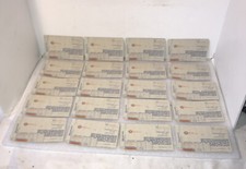 Lot of 20 Vintage Unused Gulf Oil Gas Station Credit Card Slips Dated 7/85