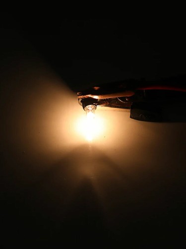 5Pcs T3 Led Bulbs 12V Car Interior Lights Wedge Dashboard Warming Yellow Lamps - Picture 3 of 11