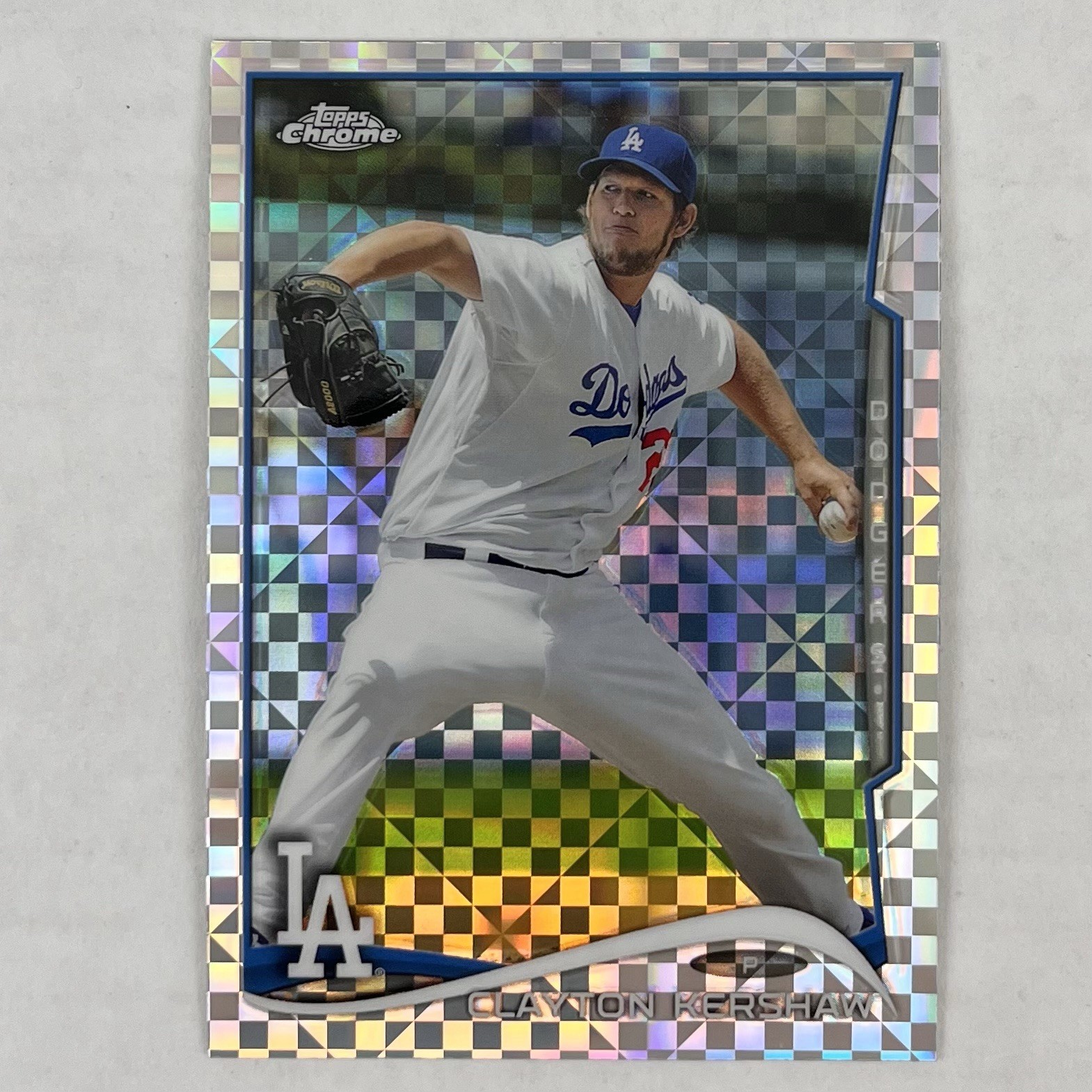 Clayton Kershaw X-Fractor 2014 Topps Chrome #100 Los Angeles Dodgers MLB