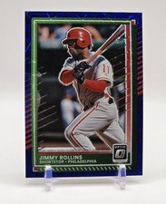 2025 Donruss Baseball JIMMY ROLLINS Optic Blue Velocity PHILLIES #83