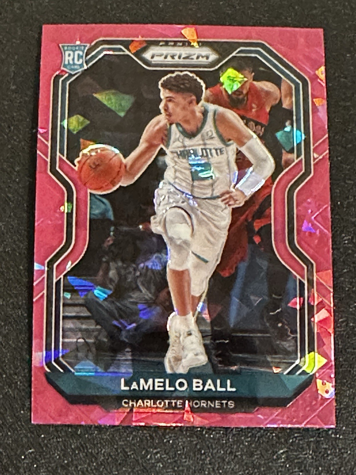 Lamelo Ball 2020-2021 Panini Pink Cracked Ice Prizm Rookie (RC) #278