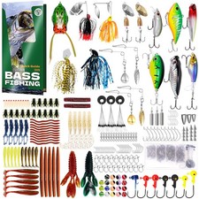 322-Piece Fishing Lures Kit - Buzz Bait/Spinner Baits/Jig/Frog, Fishing Tackl...