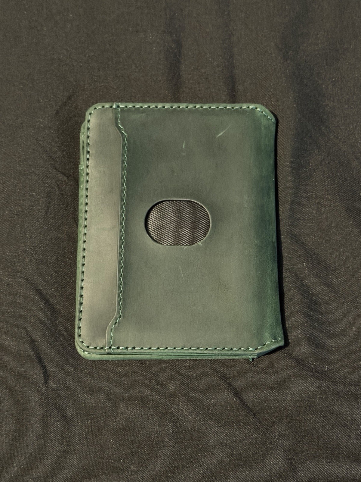 Double Oak Essentials Cloud Wallet Green Leather - image 3