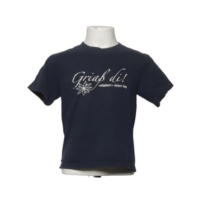 Jerzees, T-shirt, Größe: 116, Blau, Baumwolle, Print, Unisex (Kinder) #Mqw