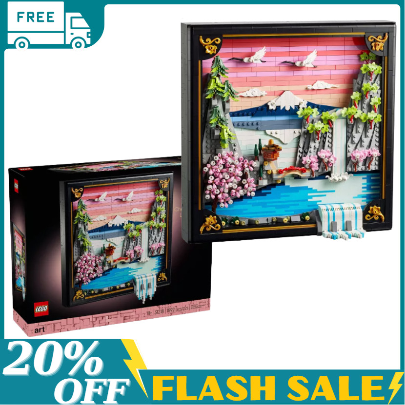 LEGO® Art Japanese Cherry Blossom Landscape Building Set 31218, 1892 Pieces