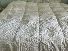 POTTERY BARN white down  Comforter Duvet Insert Full/Queen 94 x 86