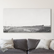 Fenway Park World Series 1914 Baseball Sports History Canvas Wall Art Print