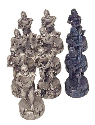 Star Wars 2005 Saga Edition Chess Rebel Alliance 8 Silver Replacement Pieces
