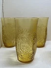 Vintage Anchor Hocking "Spring Song" Glassware 6 Piece Set MCM, BOHO Chic