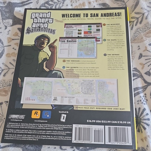 Grand Theft Auto San Andreas GTA Official Strategy Guide Game Book By Bradygames - Picture 2 of 6
