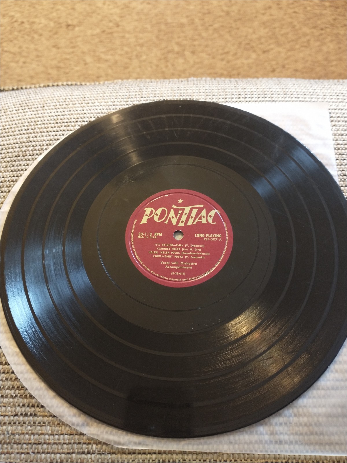 Vintage 1950s 10" Vinyl Four Record Lot. RCA Victor Decca Pontiac Merit Records.