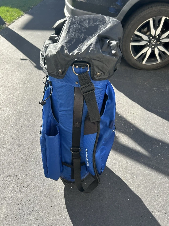 MAXFLI Honors 2 Waterproof Lite Blue/White 4-Way Stand Bag - Image 4 of 4