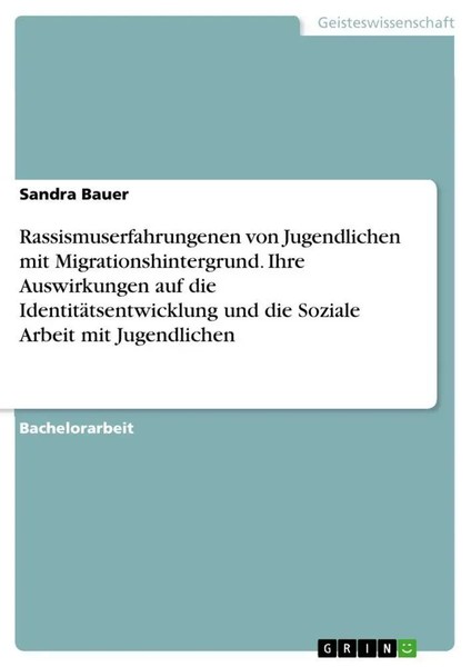Sandra Bauer | Rassismuserfahrungenen Von Jugendlichen Mit...-image