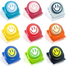 9 PCS Strong Metal Magnetic Clips, Colorful Fridge Magnets for Refrigerator, ...