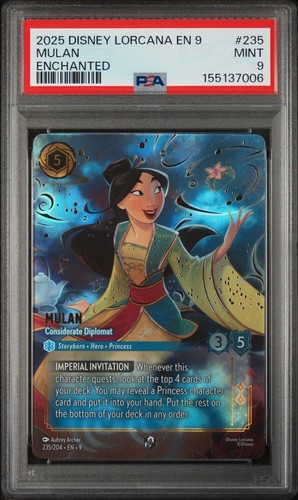 Mulan - Considerate Diplomat graded PSA 9 for sale on eBay