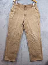 Vintage Carhartt Men  s Canvas Carpenter Pants Distressed Faded 34x31.5 B11 BRN