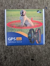 GPS Wireless Dog Fence, Electric Fence Collar for Dogs, Circular Containment Sys