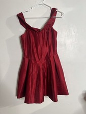 Fashion Nova Women's Satin Mini Dress, Size Medium Red
