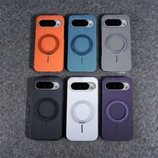 For Google Pixel 9A 10 Pro XL Hard PC Magnetic Case Carbon Fiber Slim Shockproof