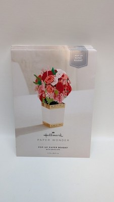 10x PUNZE Papierwunder 3D Pop-Up Papierstrauß mit Umschlag