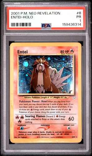 Entei (Unlimited) graded PSA 1 for sale on eBay