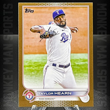 2022 Topps Update - Taylor Hearn #/2022 - #US82 GOLD BORDER RANGERS MINT