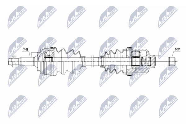 NTY Antriebswelle NPW-PE-119 FüR CitroËN Opel Peugeot-image