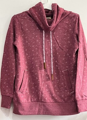 NWT Multiblu German Style Cowl Neck Ladies Sweatshirt Purple/Pink S M Or L