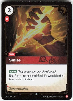 Smite Foil 007/219 Unleashed Riftbound League of Legends
