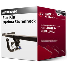 Für Kia Optima Stufenheck Typ JF (Auto Hak) Anhängerkupplung vertikal abnehmbar