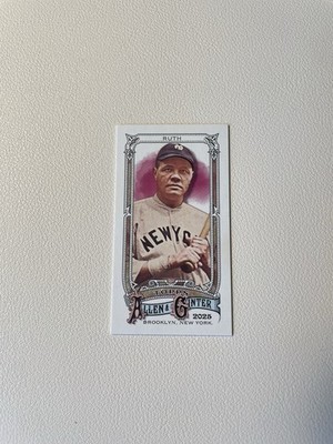 2025 Topps Allen & Ginter Babe Ruth - Rip Card Exklusive Mini SP - #371 - Yankee