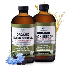 Black Seed Oil 100 Pure  Natural Unrefined Non-Gmo Cold Pressed Nigella Sativa