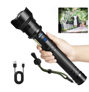 Linterna potente y de largo alcance con zoom para exteriores Linterna potente y de largo alcance con zoom para exteriores