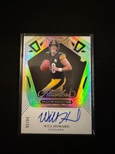 Will Howard 2025 Panini Flawless Shadow Signatures 24/25 Rookie Card Autograph