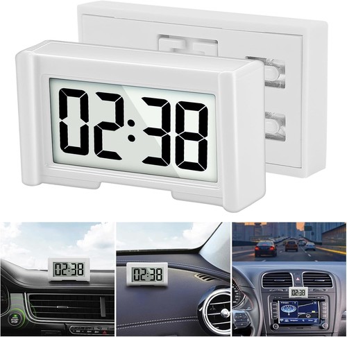 Youngfly Small Digital Clock Mini Car Dashboard Clock Battery Operated - Picture 32 of 37