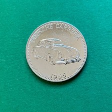 PORSCHE CARRERA 1955 SHELL Weltber&uuml;hmte Sportwagen Medaille | 30 mm
