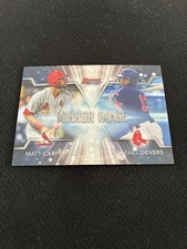 Rafael Devers Rookie Insert Bowman’s Best 2016 Mirror Image Nrmt Baseball Card. rookie card picture