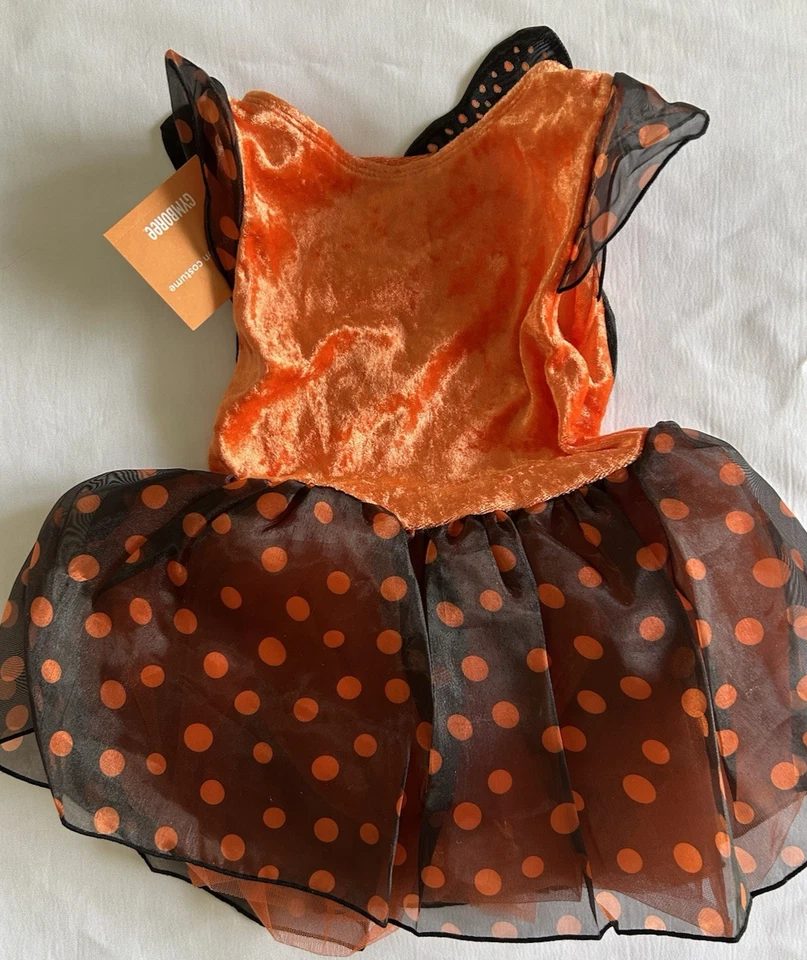 NUEVO Gymboree Bebé Niña 12 18 Mariposa Hada Halloween Disfraz Terciopelo Tul Foto 3 de 4