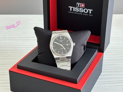 #ad #ad Tissot PRX 316L Quartz Black New Watch 40mm Men#x27;s Steel Watch T137.410.11.051.00 $167.31