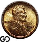 1925 Lincoln Cent Wheat Penny, Beautiful Woodgrain Toner, Solid Gem BU++ RB