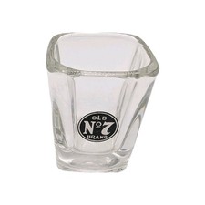 Jack Daniel&rsquo;s Old No.7 Square Shot Glass 1.5oz Heavy Base Logo Barware Promo