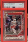 2024 Panini Donruss Optic Patrick Mahomes II #94 Fire Prizm PSA 10 - Low Pop 🔥