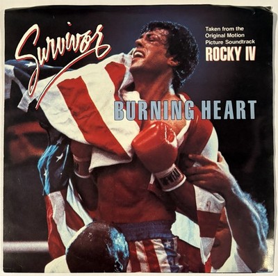 SURVIVOR   BURNING HEART - 7  VINYL 45 RPM 1985 - NEVER PLAYED