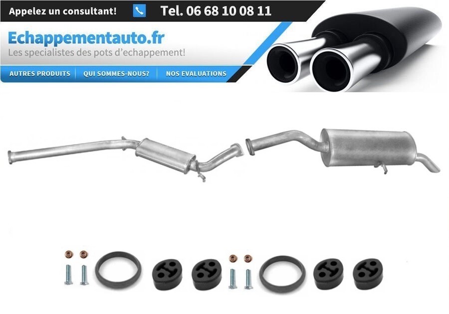 Échappement Lancia Kappa bruyant ? Kit silencieux central et arrière anti-corrosion