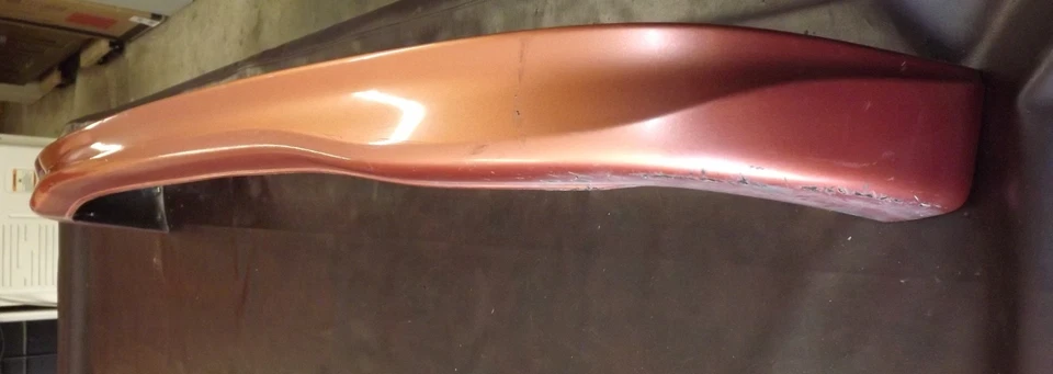 07-08 OEM Honda Fit Sport parachoques trasero alerón/labio - naranja brillante metálico R Foto 3 de 4