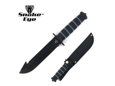 12'' Snake Eye Tactical Fixed Blade Hunting Knife w/Nylon Sheath - Survival Knife