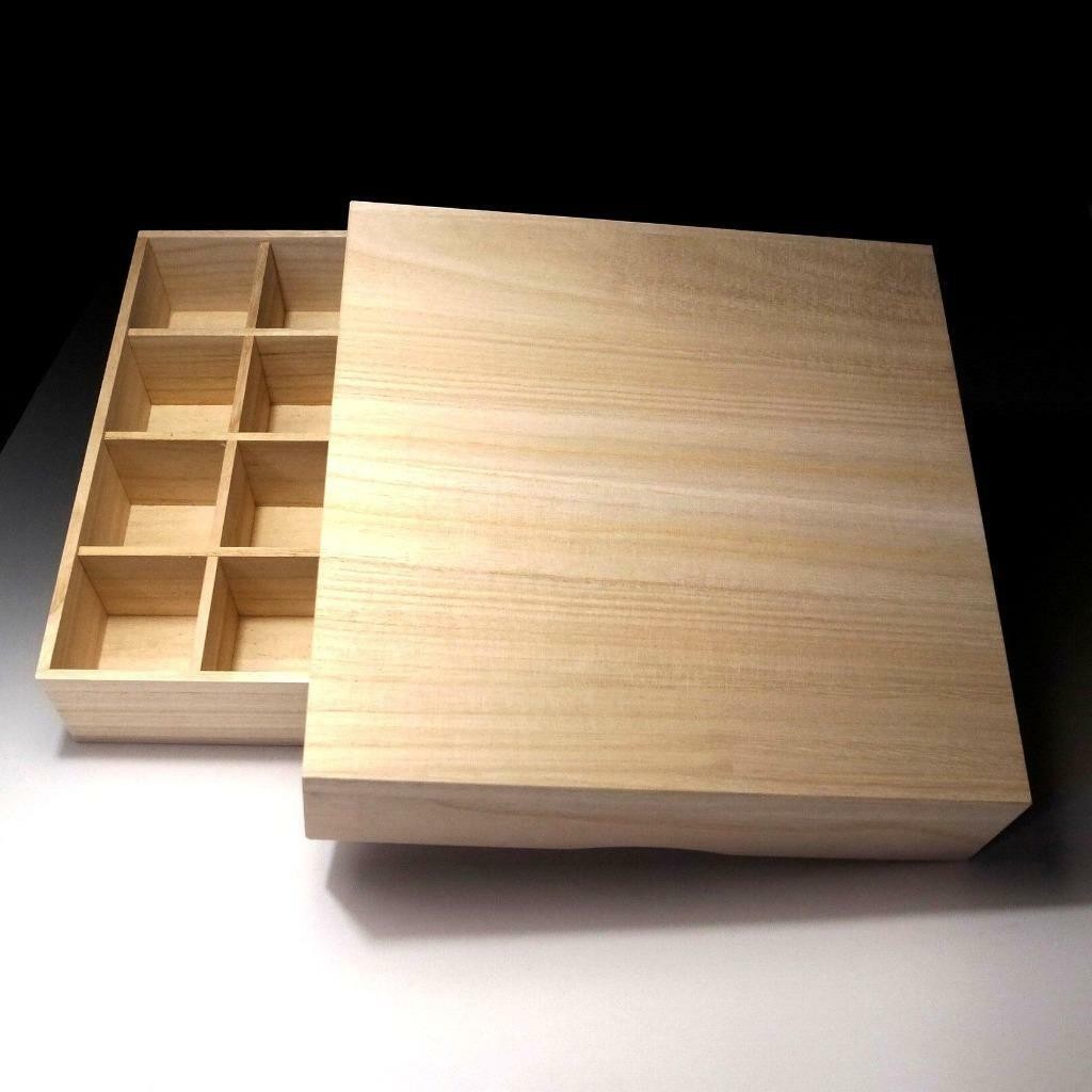 $XU25 Japanese KIRI Wooden Collection box for Netsuke, Sake cup or Small thing