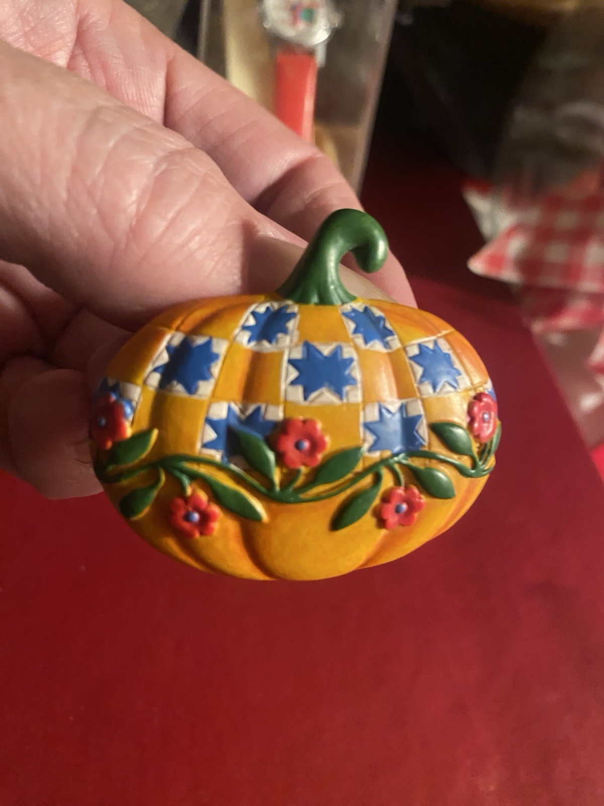 Pumpkin Brooch Patchwork Quilt Pattern Cottage co… - image 7